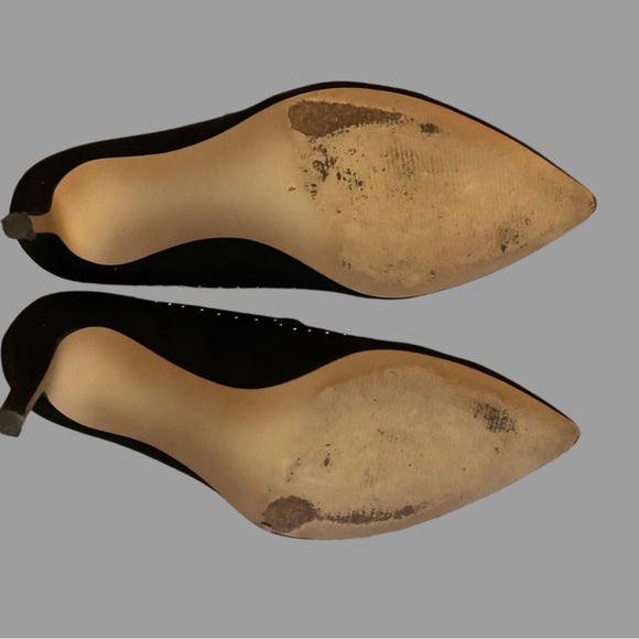 Marc Fisher Elegant Black Fabric Studded Women's Shoes - Picture 5 of 7